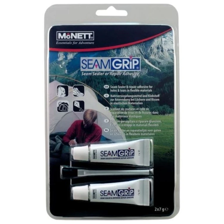 Mcnett Seamgrip 2X7gr Lijm Voor Naden En Gaatjes 3 Mcnett Seamgrip 2X7gr Lijm Voor Naden En Gaatjes