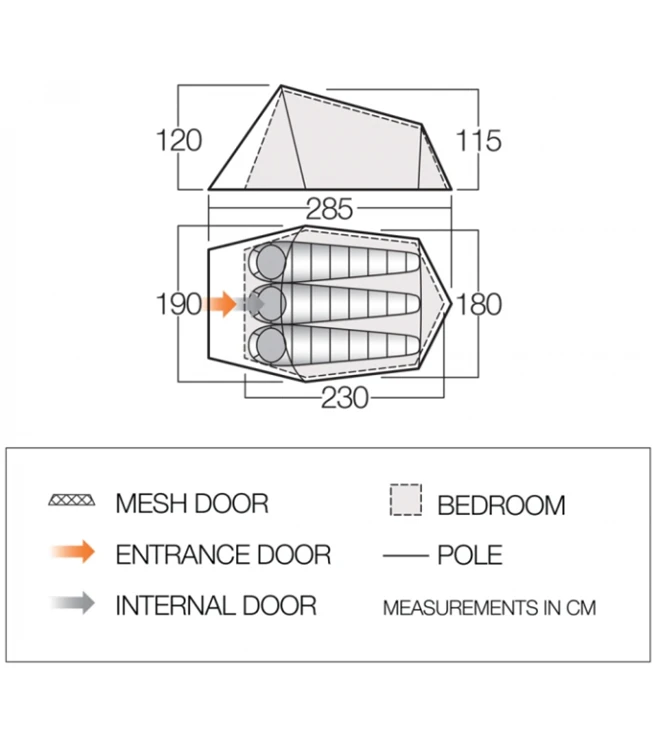 Vango Soul 300 Trekkerstent 6 Vango Soul 300 Trekkerstent - Afbeelding 4