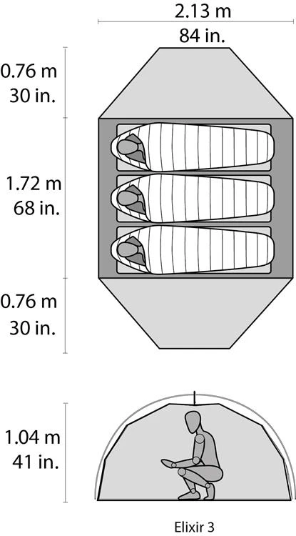 Msr Elixir 3 Tent - Green V2 Trekkerstent 6 Msr Elixir 3 Tent - Green V2 Trekkerstent - Afbeelding 4