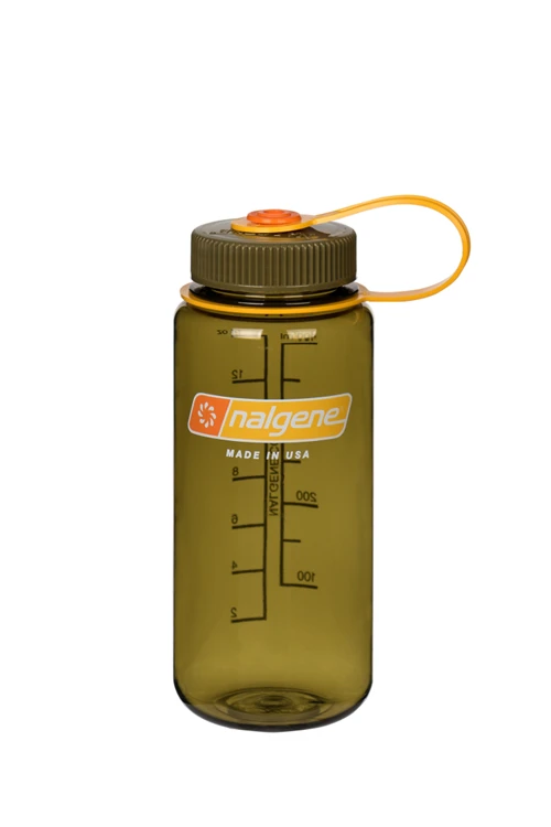 Nalgene Wide Mouth Bottle - 0.5 Liter - Bpa Free - Bruin/Oranje Drinkfles 3 Nalgene Wide Mouth Bottle - 0.5 Liter - Bpa Free - Bruin/Oranje Drinkfles