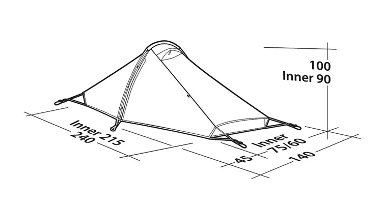 Robens Starlight 1 Trekkerstent 4 Robens Starlight 1 Trekkerstent - Afbeelding 2