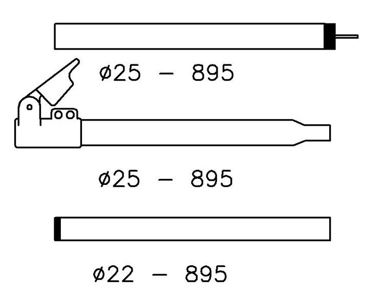 Campking Zak Caravanvoortentstok 25/22Mm.170-260Qg:Alu Tentstok 3 Campking Zak Caravanvoortentstok 25/22Mm.170-260Qg:Alu Tentstok