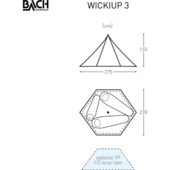 Bach Wickiup 3 Tipitent -Tent Wereld Winkels 5626850 7615523298778 4