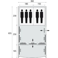 Safarica Indian Hills 360 Air Familietent 7 Safarica Indian Hills 360 Air Familietent -Tent Wereld Winkels 5626915 8717437042399 2