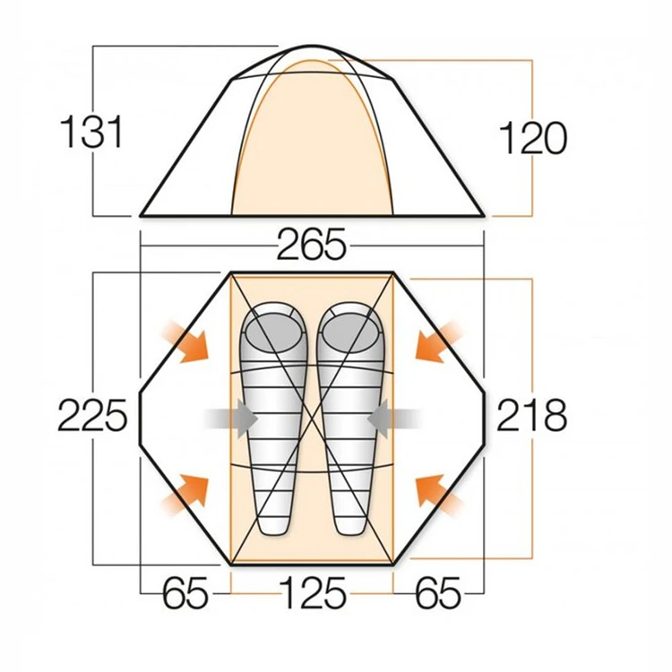 Vango Mistral 200 Trekkerstent Showmodel 5 Vango Mistral 200 Trekkerstent Showmodel - Afbeelding 3