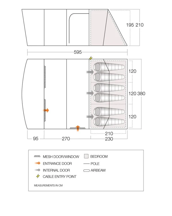 Vango Aether 600Xl Familietent 3 Vango Aether 600Xl Familietent