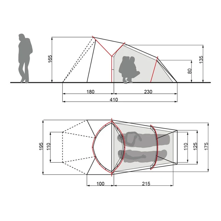 Vaude Chapel Sul Xt 2P Trekkerstent 4 Vaude Chapel Sul Xt 2P Trekkerstent - Afbeelding 2