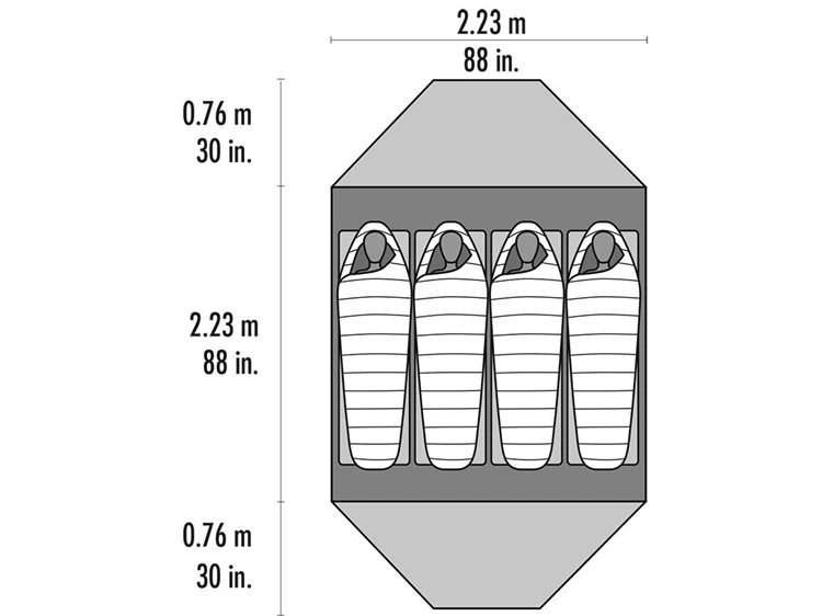 Msr Elixir 4 Tent - Gray V2 Trekkerstent 8 Msr Elixir 4 Tent - Gray V2 Trekkerstent - Afbeelding 6