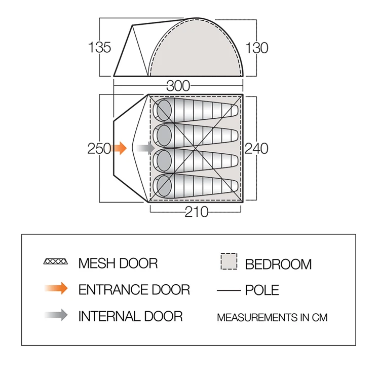Vango Alpha 400 Clr Trekkerstent 4 Vango Alpha 400 Clr Trekkerstent - Afbeelding 2