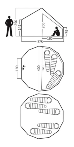 Nordisk Asgard 12.6 Familietent -Tent Wereld Winkels 7455273 5703384028718 4