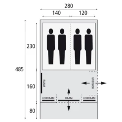 Bardani Spitfire 280 Rstc Familietent 13 Bardani Spitfire 280 Rstc Familietent -Tent Wereld Winkels 7571172 8717437039351 5