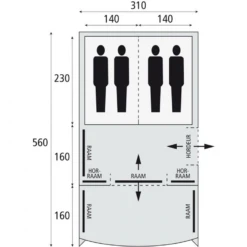 Safarica Indian Hills 310 Familietent 7 Safarica Indian Hills 310 Familietent -Tent Wereld Winkels 7571401 8717437042368 2