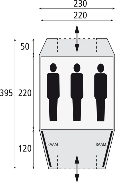 Safarica Kenia 230 Bijzettent 4 Safarica Kenia 230 Bijzettent - Afbeelding 2