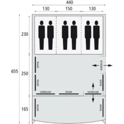 Safarica Indian Hills 440 Air Familietent 13 Safarica Indian Hills 440 Air Familietent -Tent Wereld Winkels 7571533 8717437049622 5