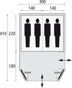Safarica Laguna 300 Bijzettent 11 Safarica Laguna 300 Bijzettent -Tent Wereld Winkels 7744250 8717437043525 4